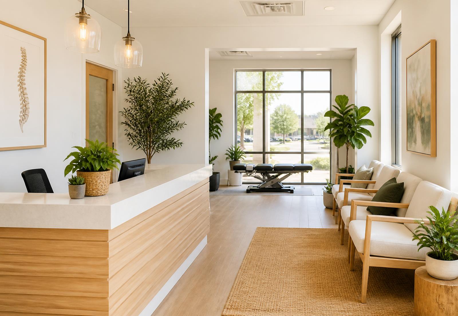 Modern chiropractic office website preview